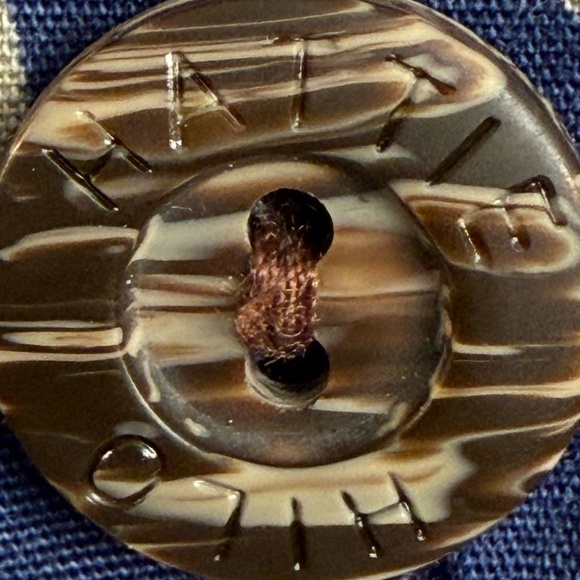 Vintage 90s Hilo Hattie Blue White Floral Hawaiian Aloha Shirt Mens Large - Picture 4 of 7